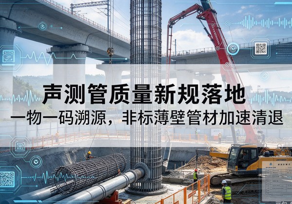 剑河声测管质量新规落地，一物一码溯源，非标薄壁管材加速清退