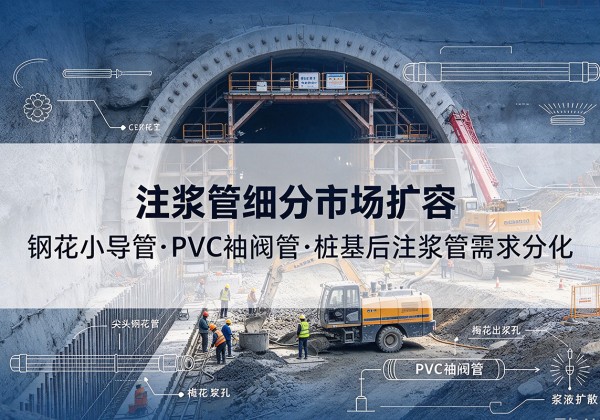 剑河注浆管细分市场扩容，隧道钢花小导管、PVC 袖阀管、桩基后注浆管需求分化